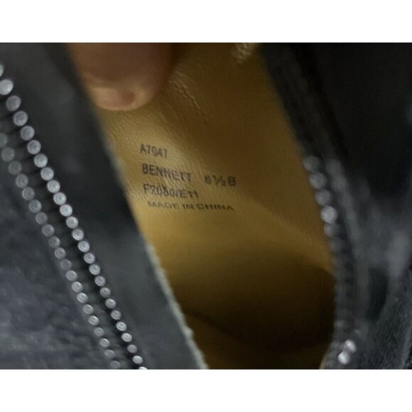 COACH Bennett Womens Canvas Bootie Stiletto Signature Monogram Jacquard Size 6.5 - Picture 8 of 9